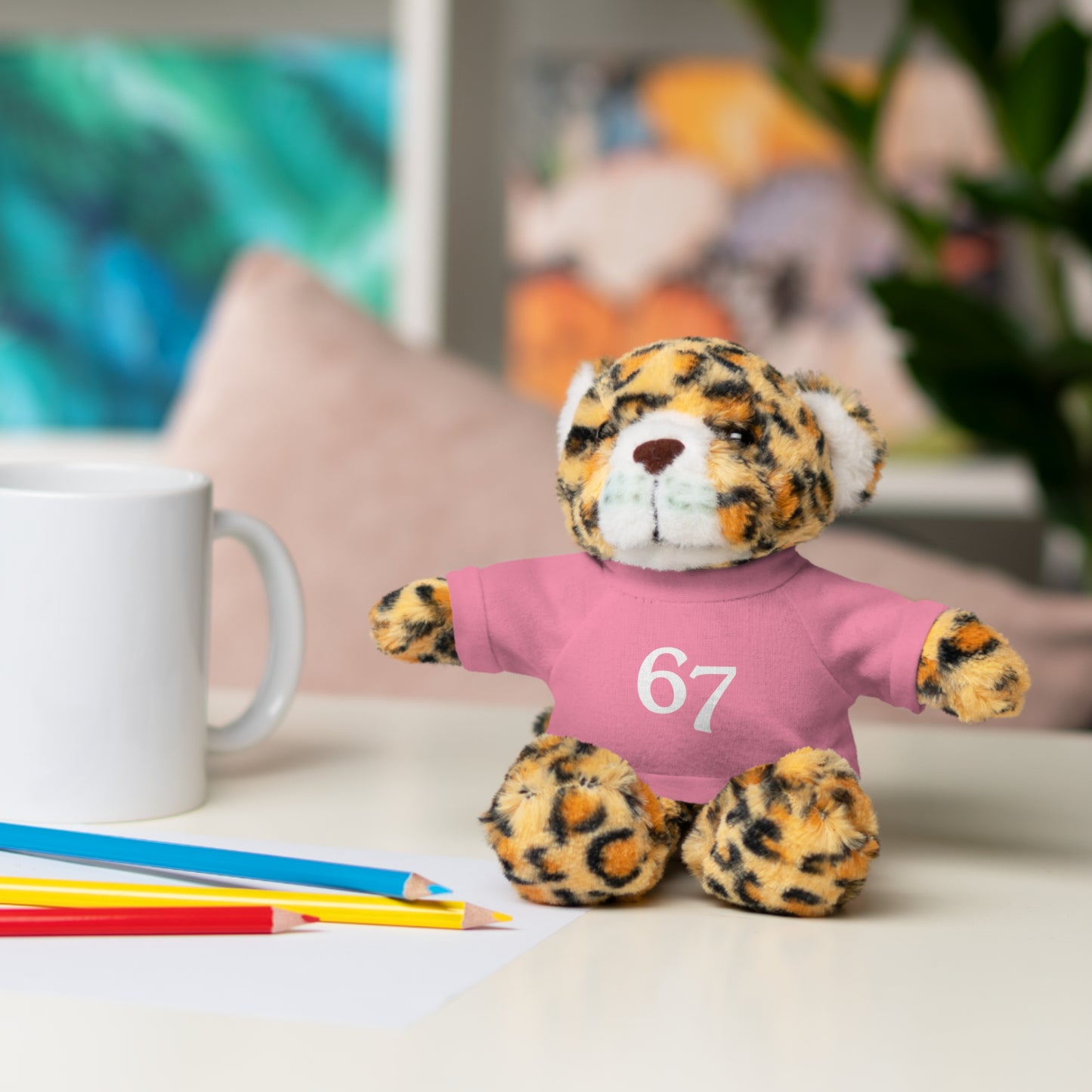 67 Stuffed Animals with Tee
