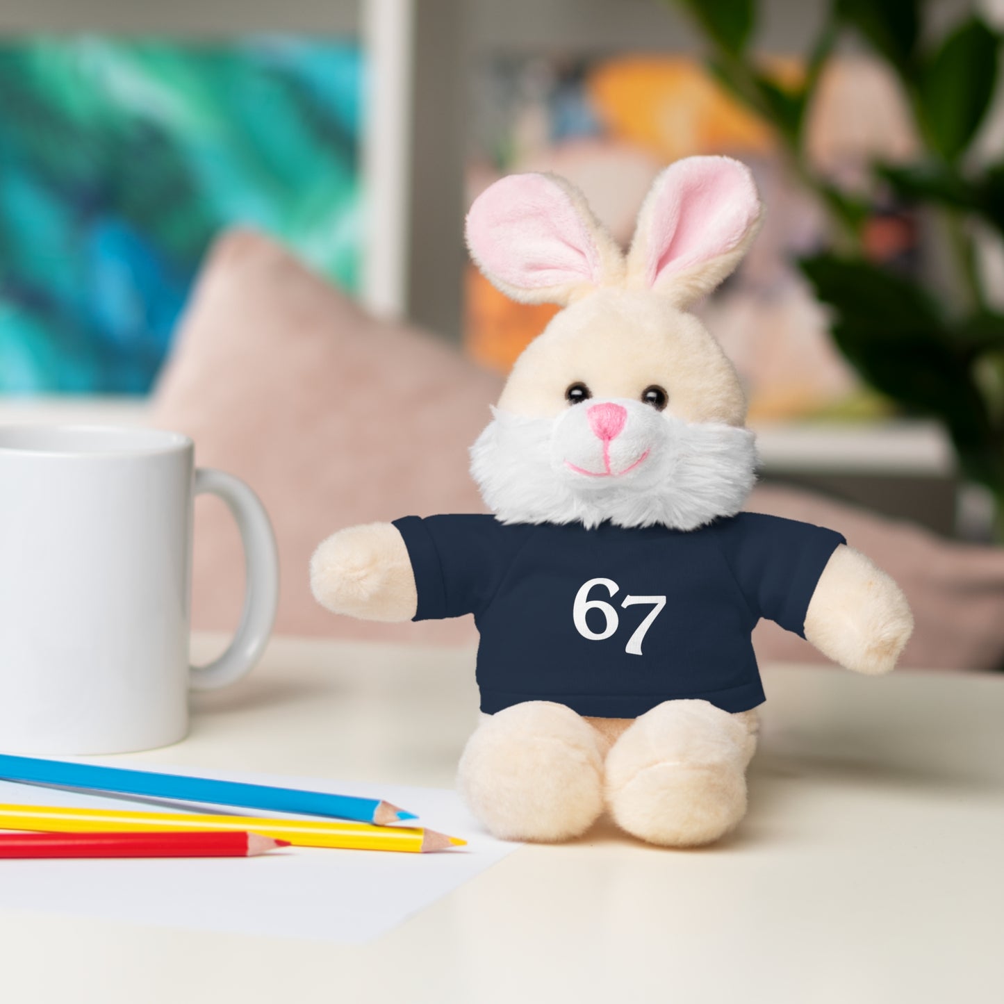 67 Stuffed Animals with Tee