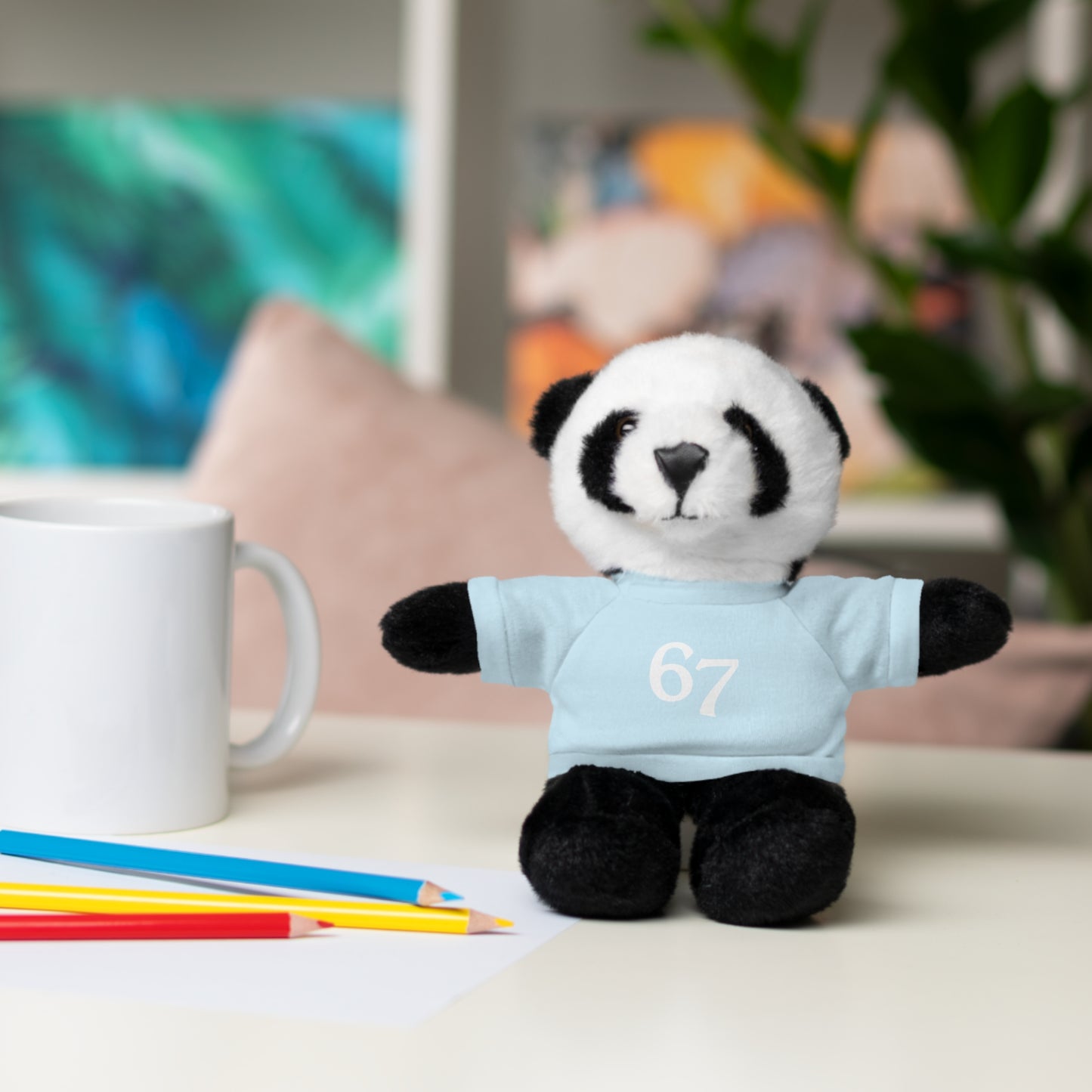 67 Stuffed Animals with Tee