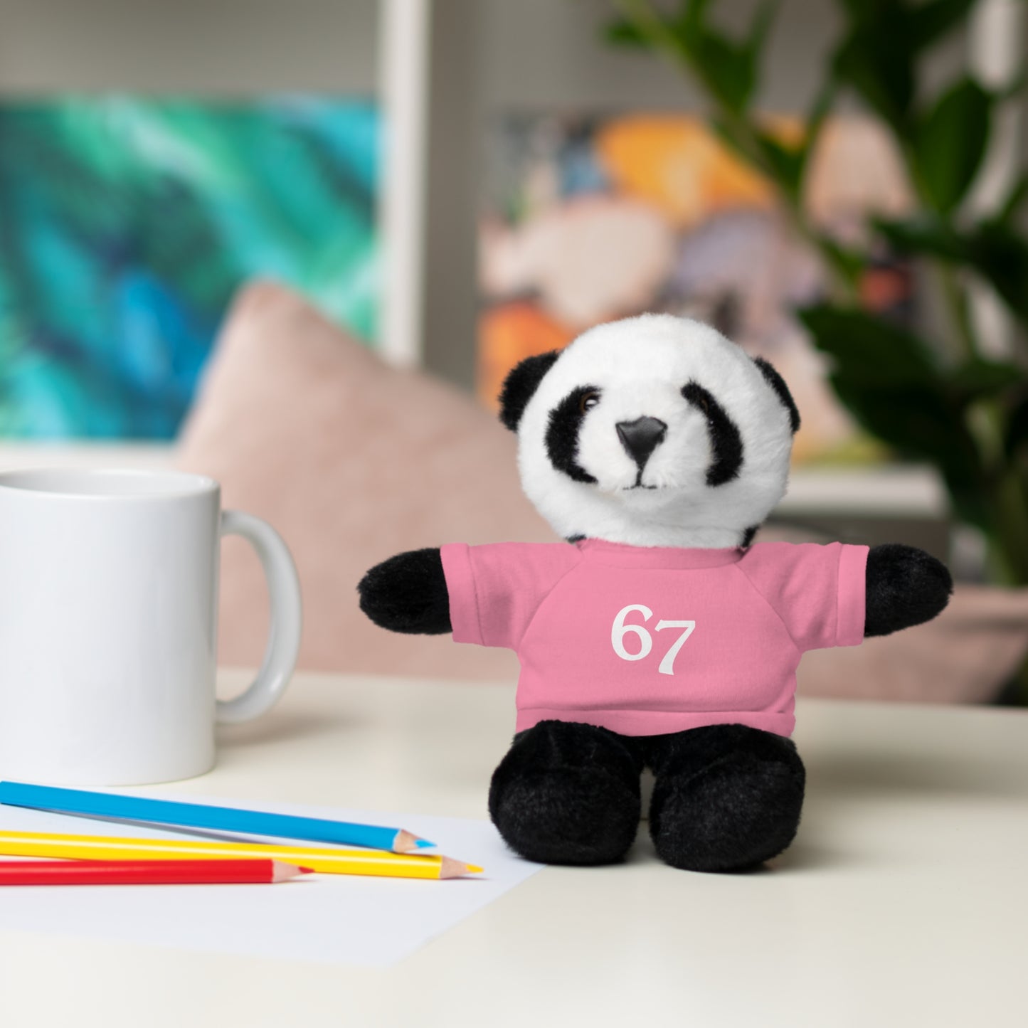 67 Stuffed Animals with Tee