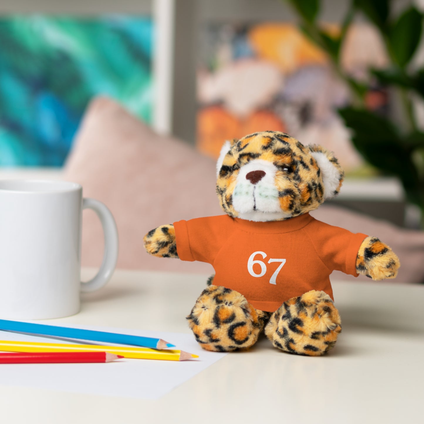 67 Stuffed Animals with Tee