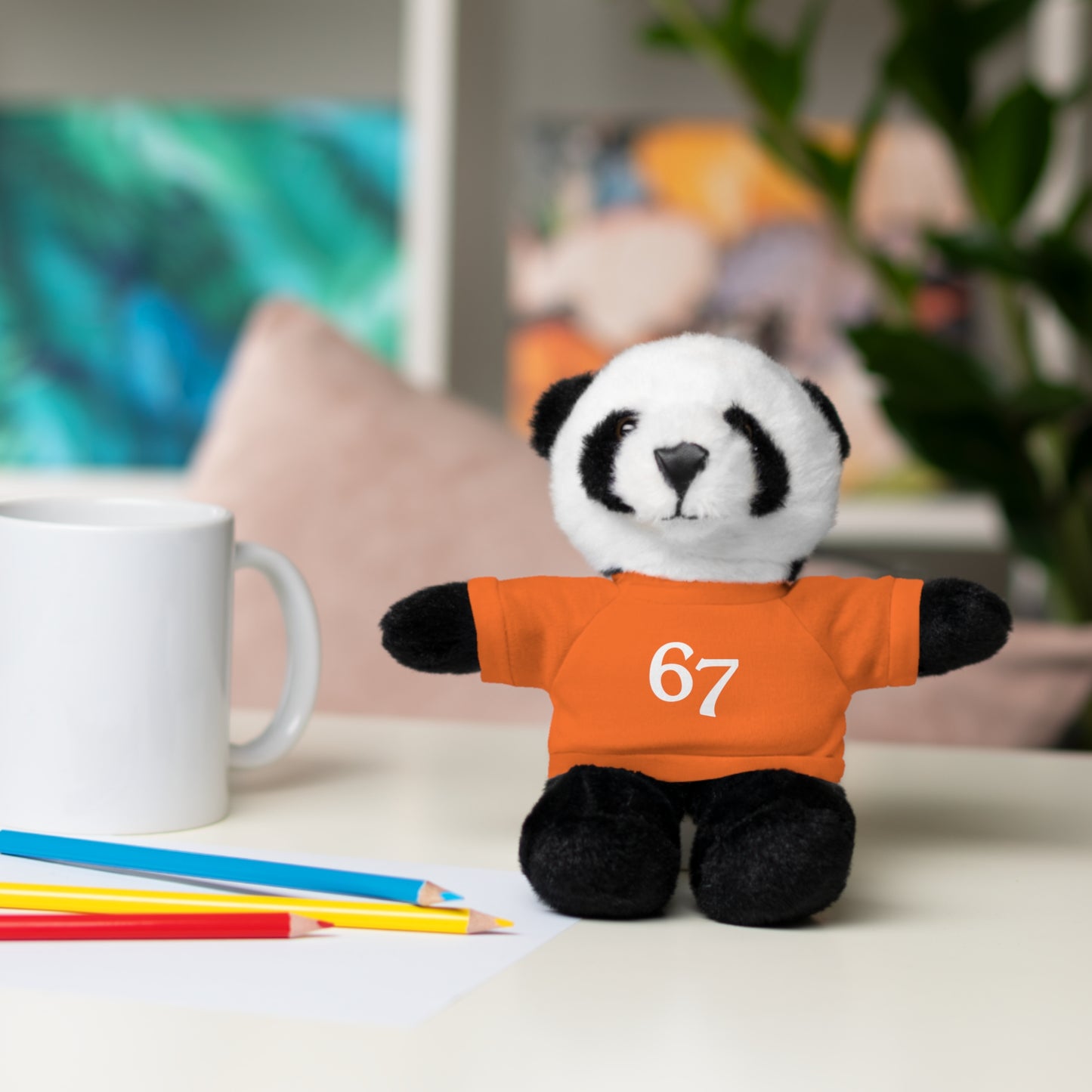 67 Stuffed Animals with Tee