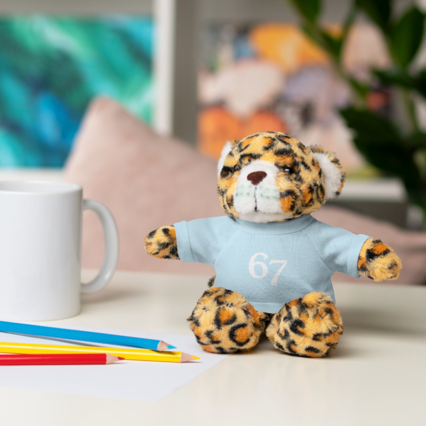 67 Stuffed Animals with Tee