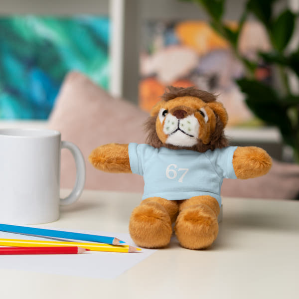 67 Stuffed Animals with Tee