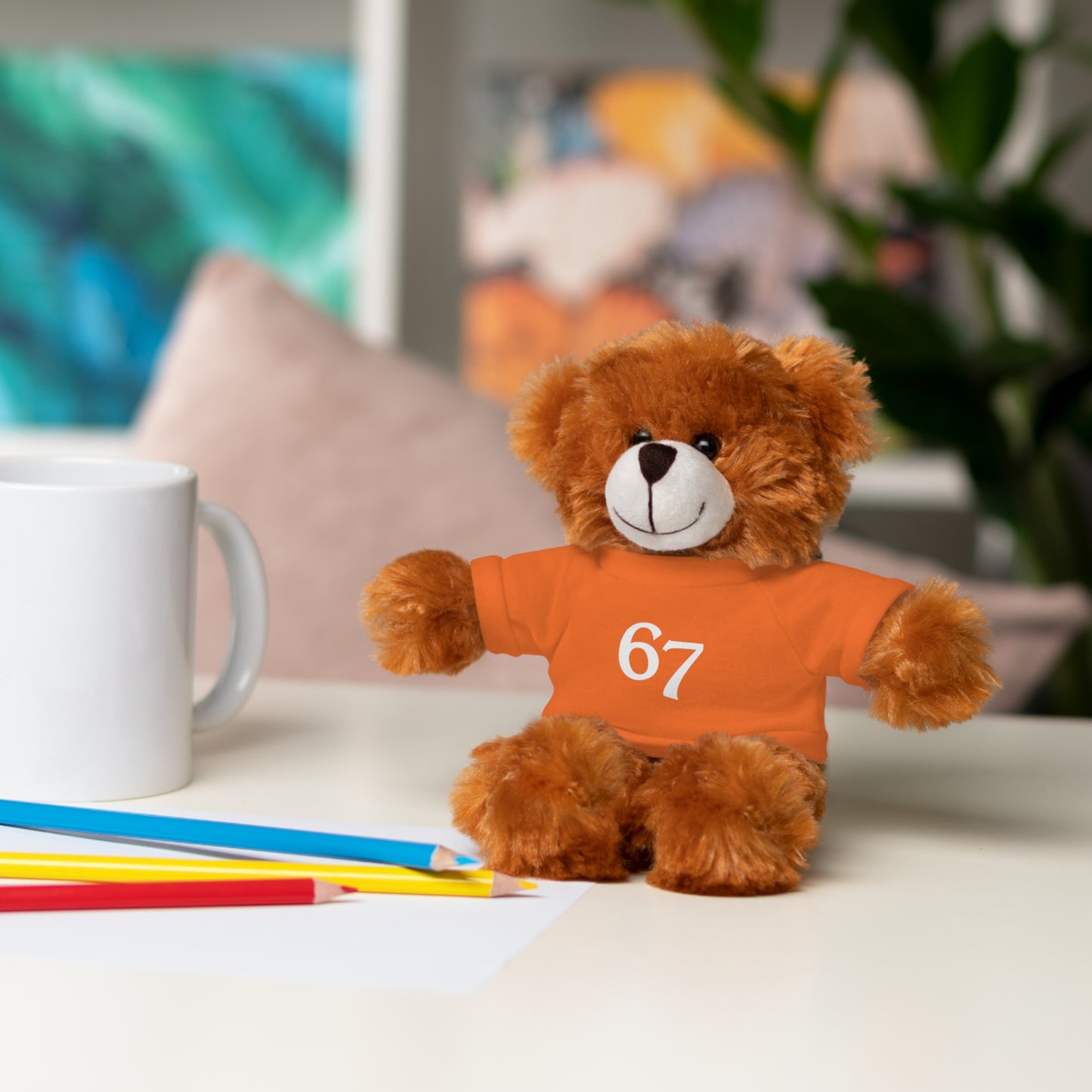 67 Stuffed Animals with Tee