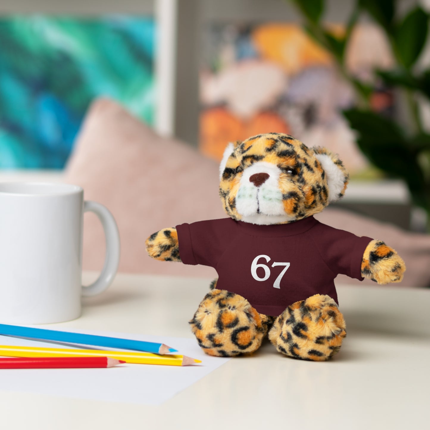 67 Stuffed Animals with Tee