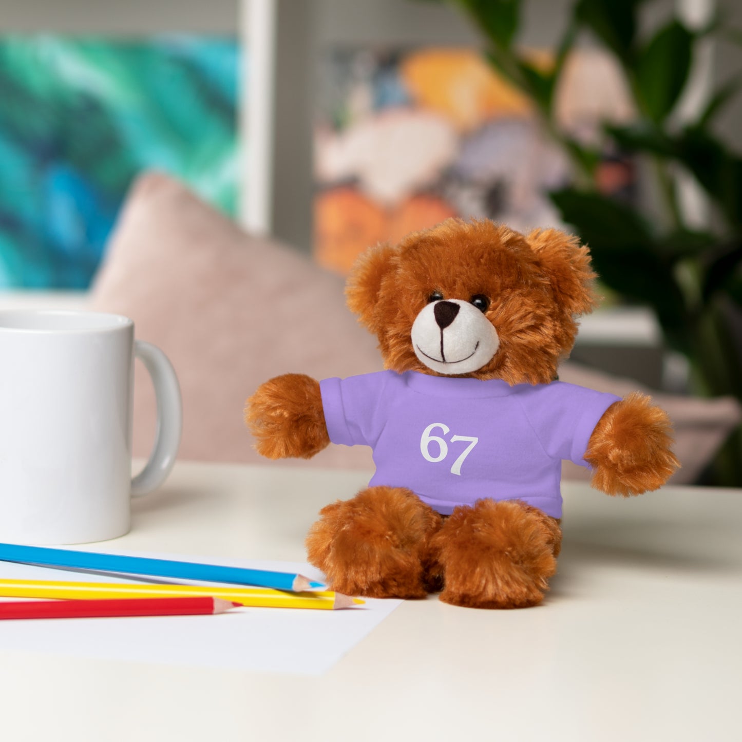 67 Stuffed Animals with Tee