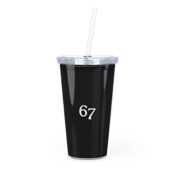67 Plastic Tumbler with Straw
