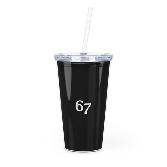 67 Plastic Tumbler with Straw