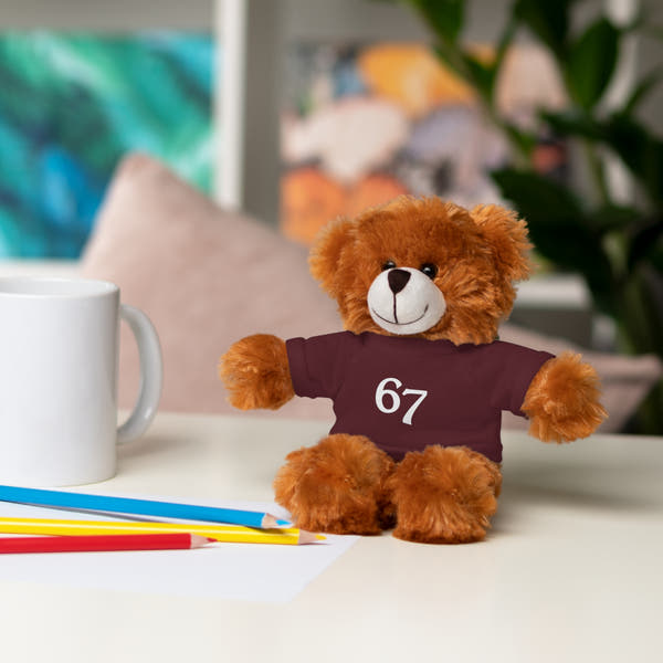 67 Stuffed Animals with Tee