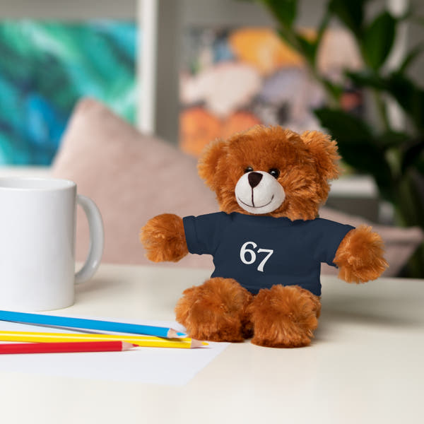 67 Stuffed Animals with Tee